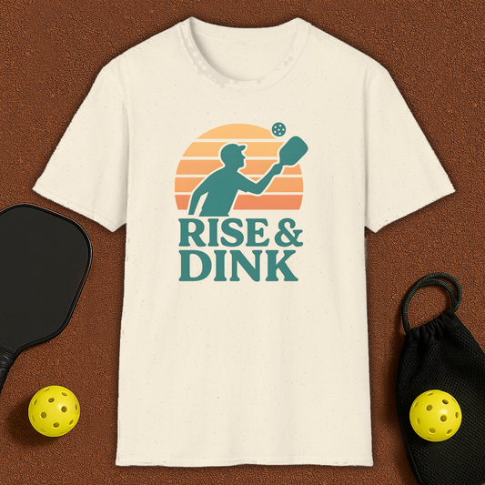 Morning Dinker Rise & Dink Pickleball T-Shirt