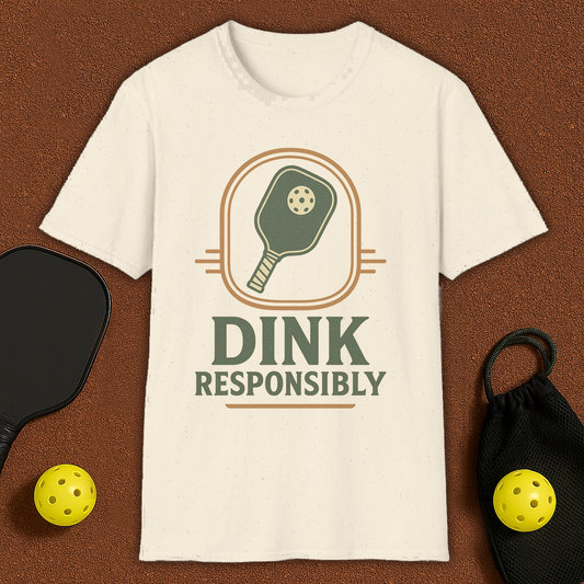 Dink Responsibly Pickleball T-Shirt