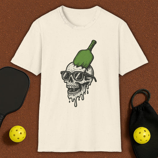Crushed Skull With Padle Pickleball T-Shirt