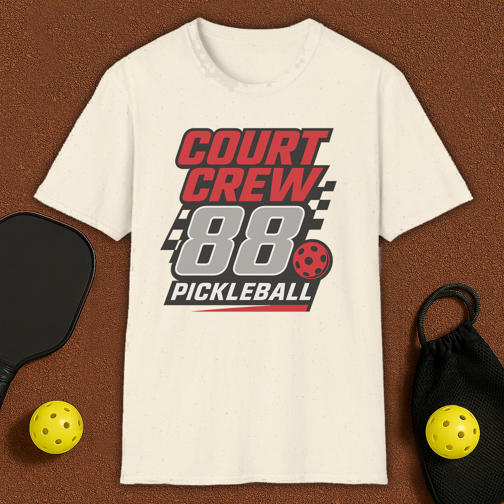 Court Crew Nascar style Pickleball T-Shirt