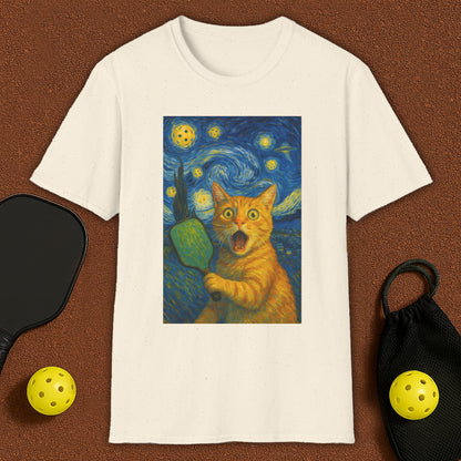 Cat Dali Pickleball T-Shirt