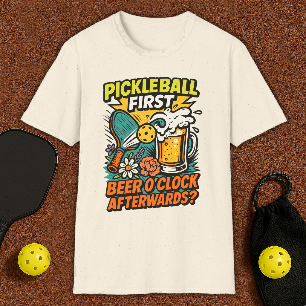Beer O'Clock After Pickleball T-Shirt