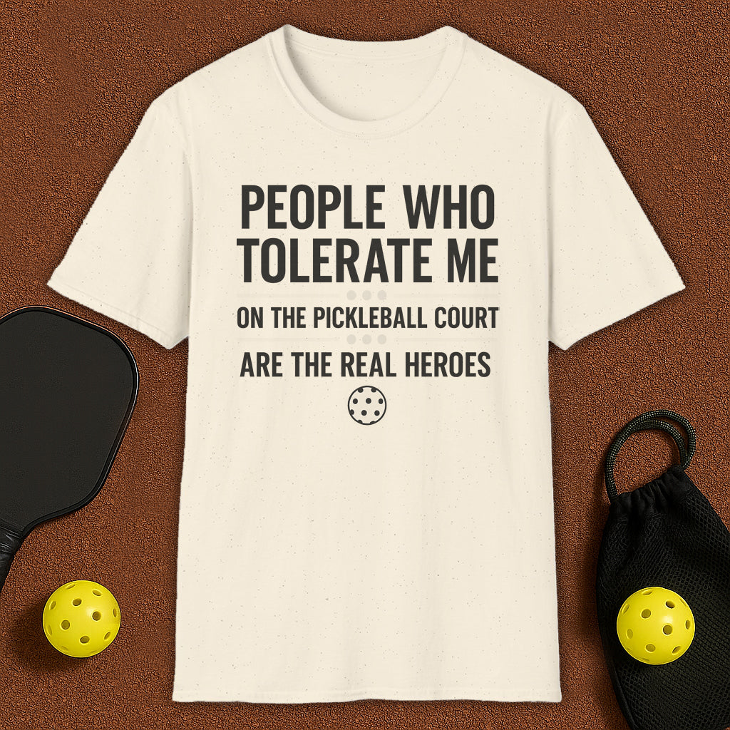 People who tolerate me MVP Pickleball T-Shirt