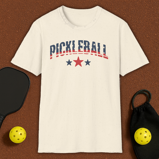 USA FLAG 2 Pickleball T-Shirt