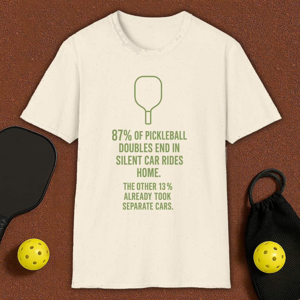 Silent Car Rides Pickleball T-Shirt