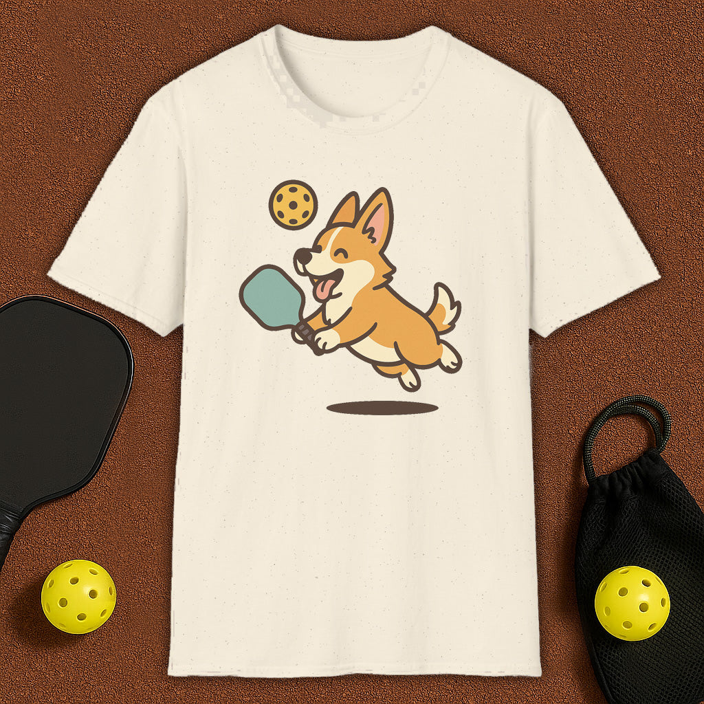 Corgi Dog Loves Pickleball T-Shirt