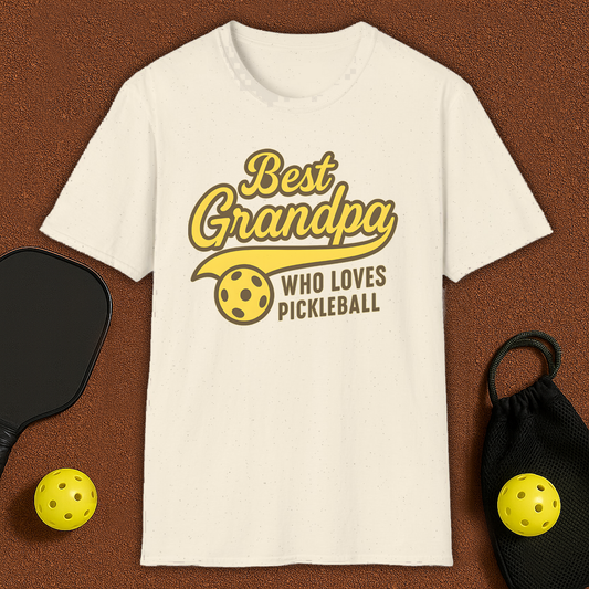 Best Grandpa Loves Pickleball T-Shirt