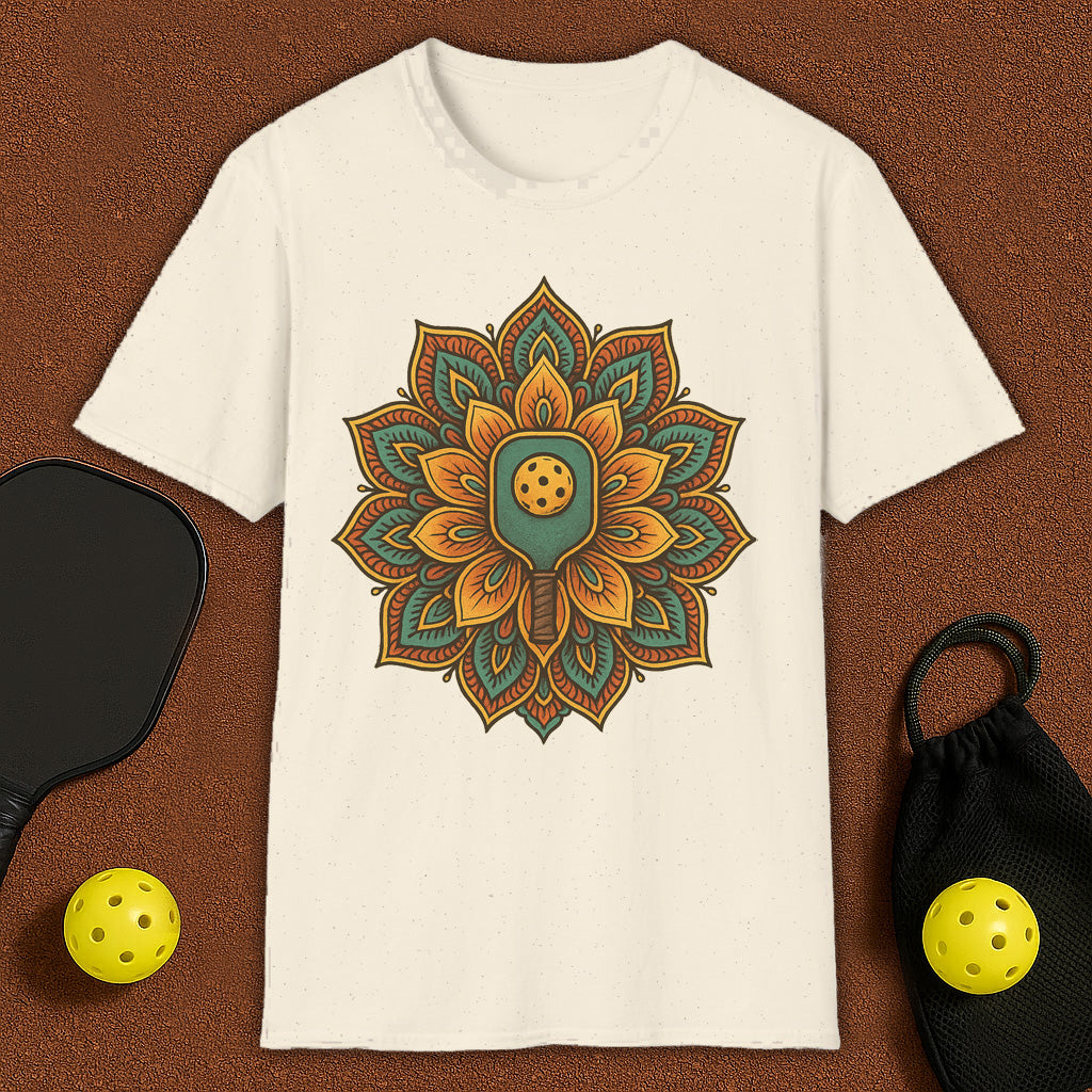 Colorfull Mandala Yoga Pickleball T-Shirt