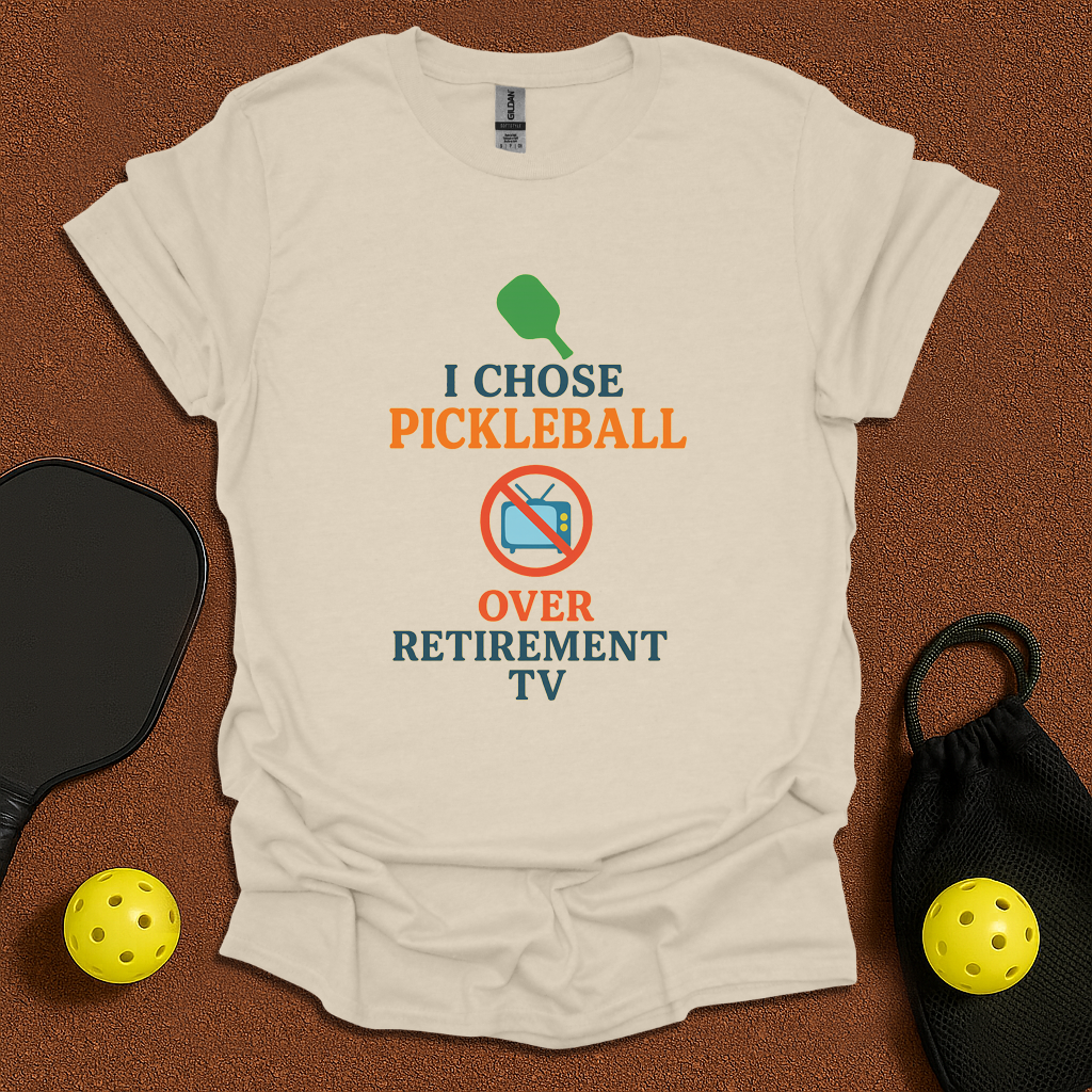 Pikcleball over TV T-Shirt