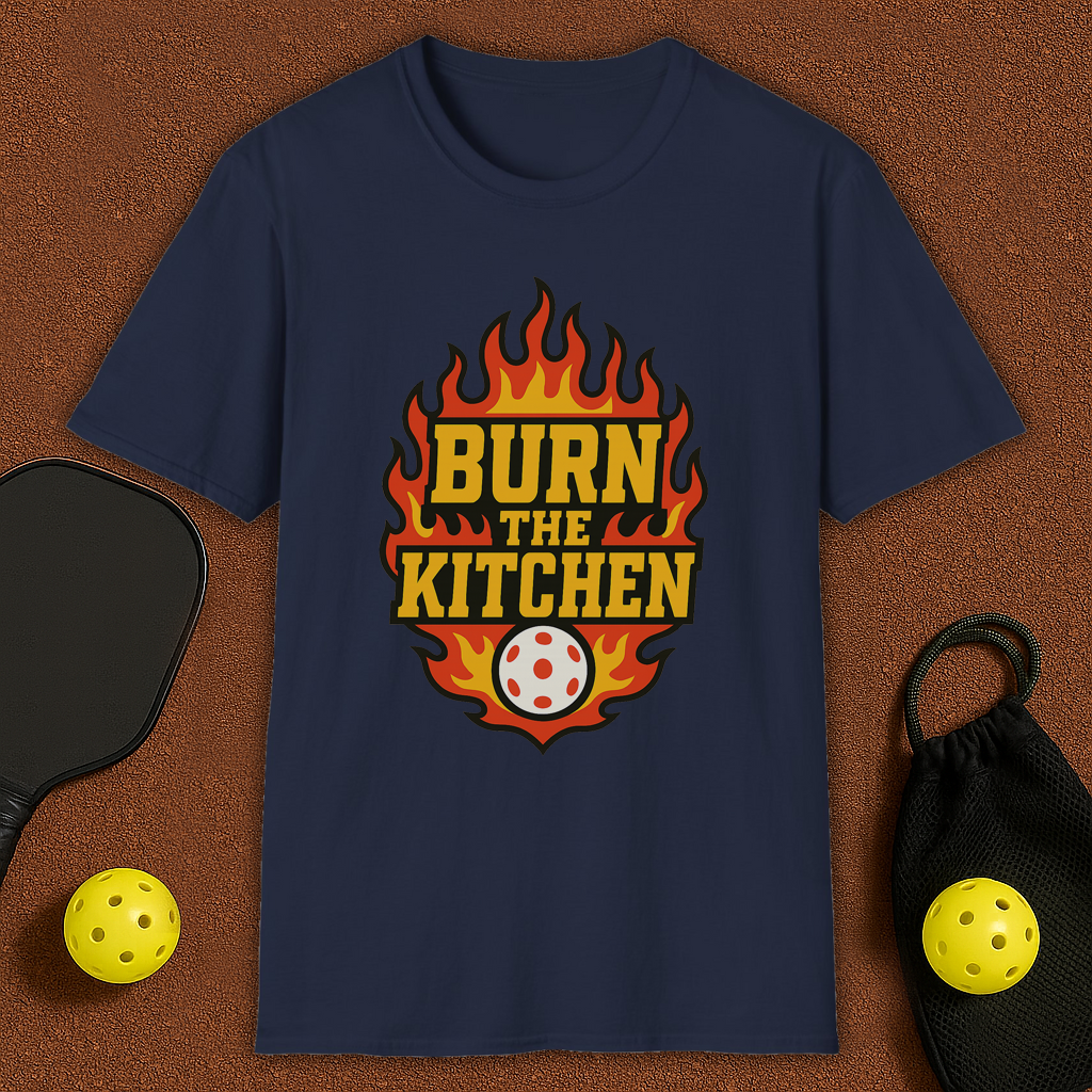 Flames Kitchen Pickleball T-Shirt