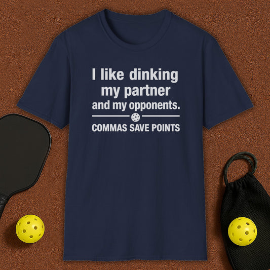 Commas Saves Pickleball T-Shirt