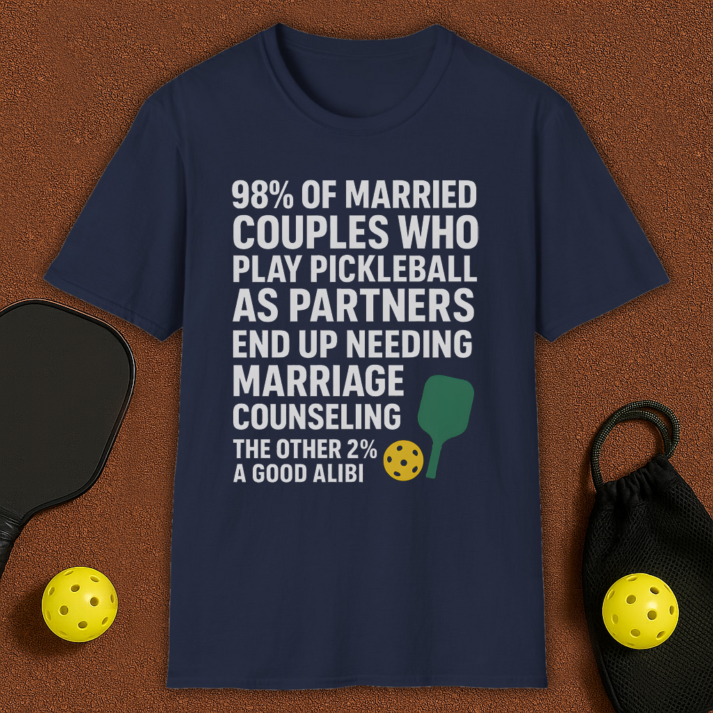 Maried Couples in Pickleball T-Shirt