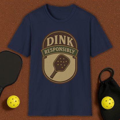 Dink Responsibly Pickleball T-Shirt