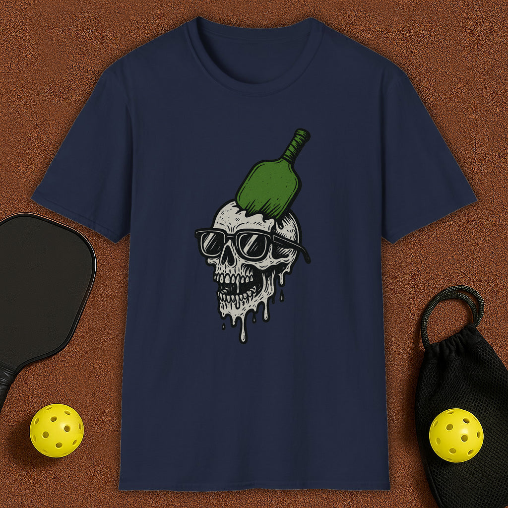 Crushed Skull With Padle Pickleball T-Shirt