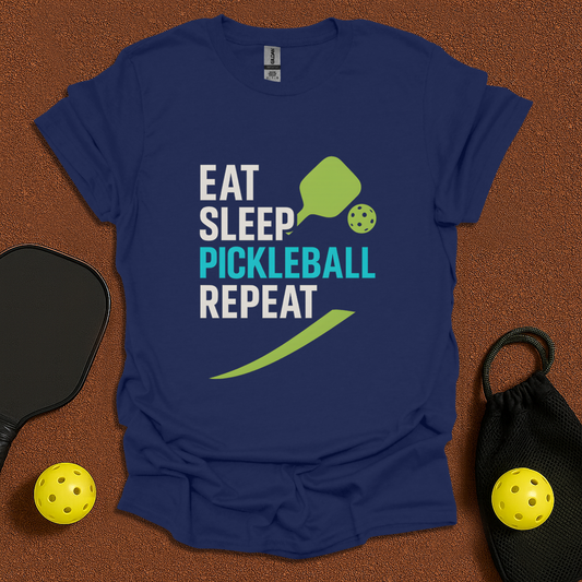 Eat Sleep Pickleball Repeat T-Shirt