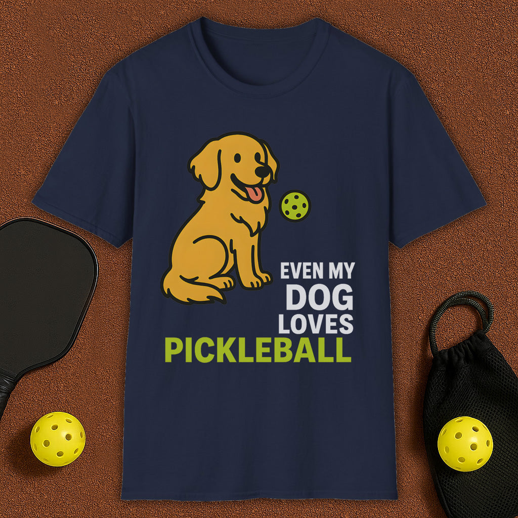 Even My Retriver Loves Pickleball T-Shirt