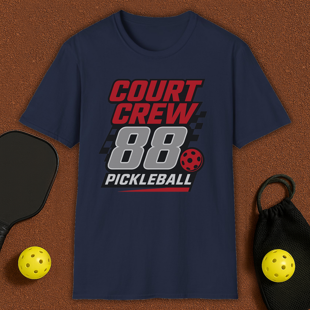Court Crew Nascar style Pickleball T-Shirt