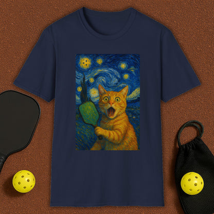 Cat Dali Pickleball T-Shirt