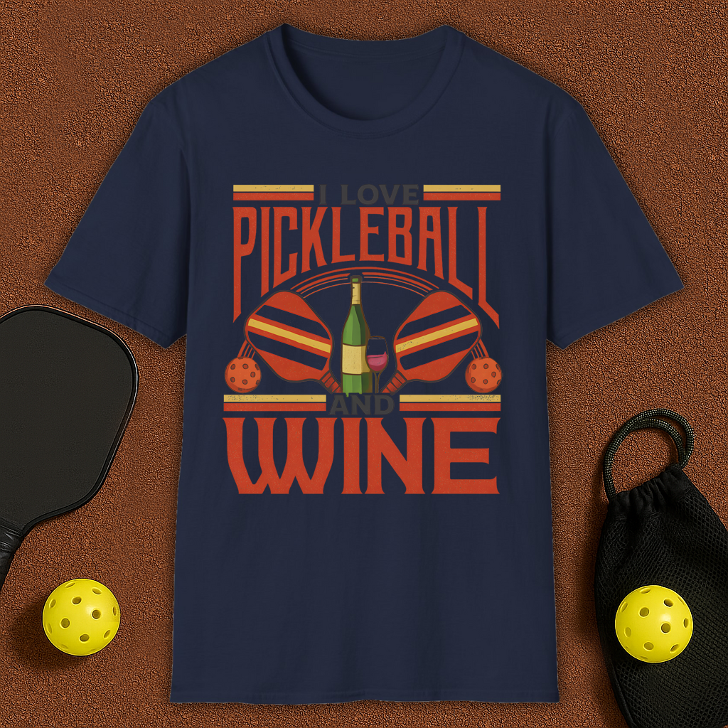 Love Pickleball & Wine T-Shirt