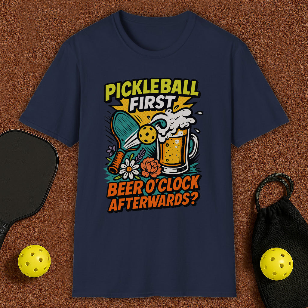 Beer O'Clock After Pickleball T-Shirt