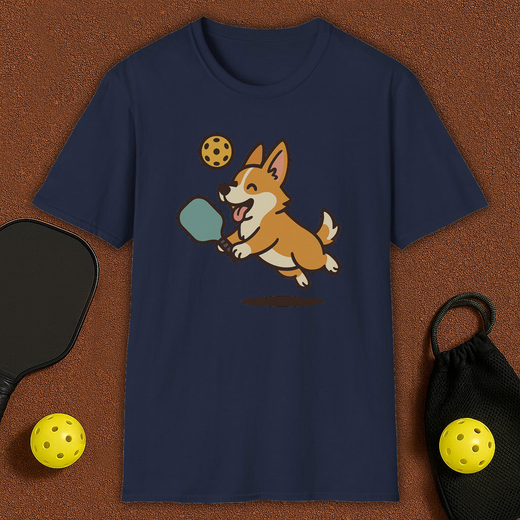 Corgi Dog Loves Pickleball T-Shirt