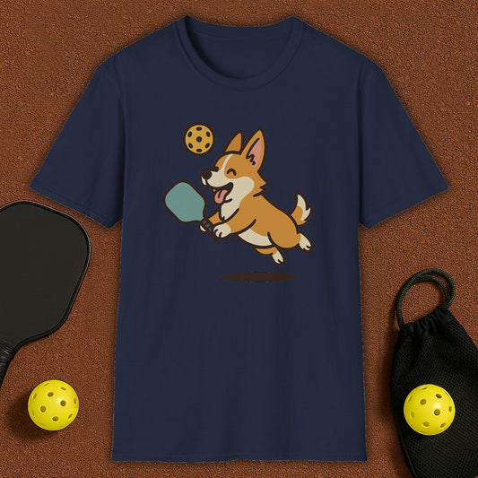 Corgi Dog Loves Pickleball T-Shirt