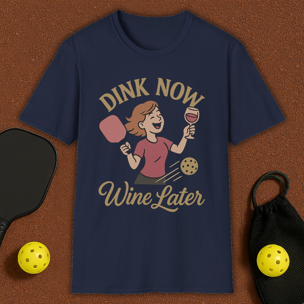 Dinl & Wine Pickleball T-Shirt