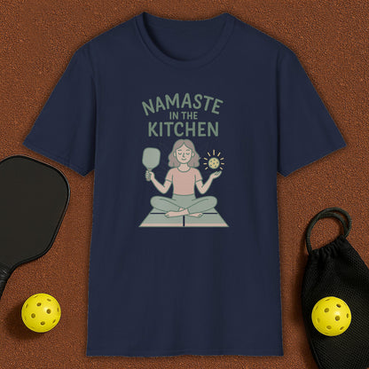 Namaste in the Kitchen Meditation Pickleball T-Shirt
