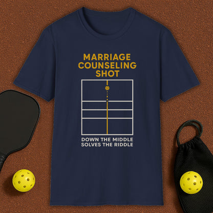 Marriage Counseling Shot Pickleball T-Shirt