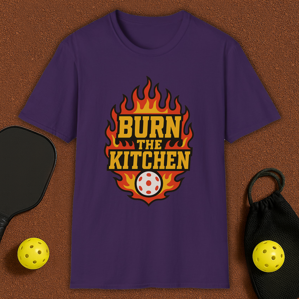 Flames Kitchen Pickleball T-Shirt
