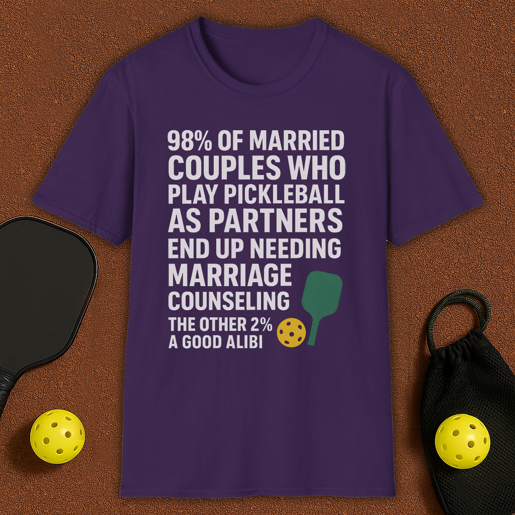 Maried Couples in Pickleball T-Shirt