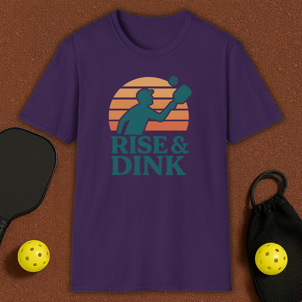 Morning Dinker Rise & Dink Pickleball T-Shirt