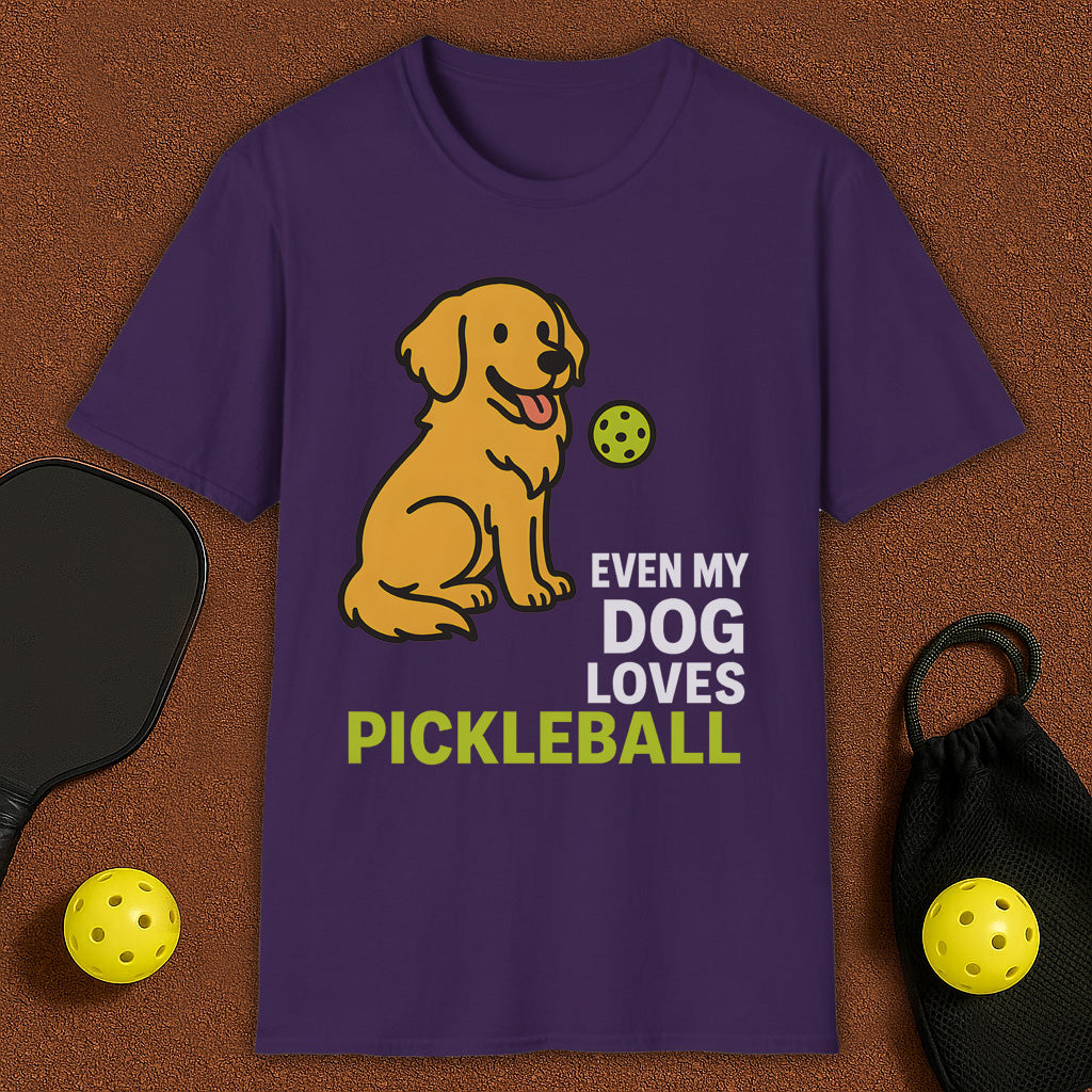 Even My Retriver Loves Pickleball T-Shirt