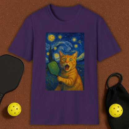 Cat Dali Pickleball T-Shirt
