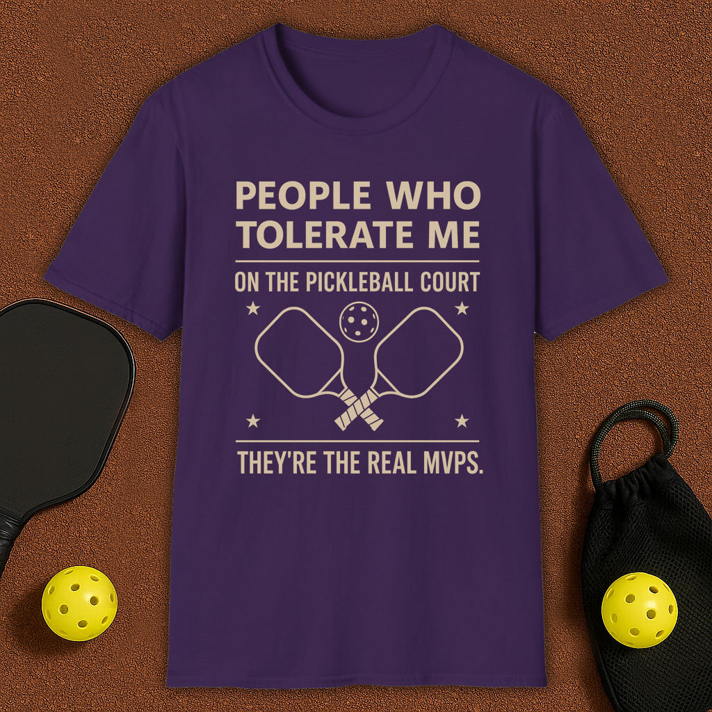 People Who Tolerate Me Pickleball T-Shirt