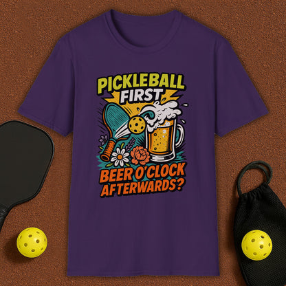 Beer O'Clock After Pickleball T-Shirt