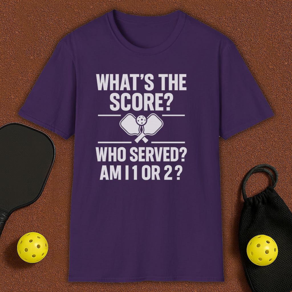 Who Served First?! Pickleball T-Shirt