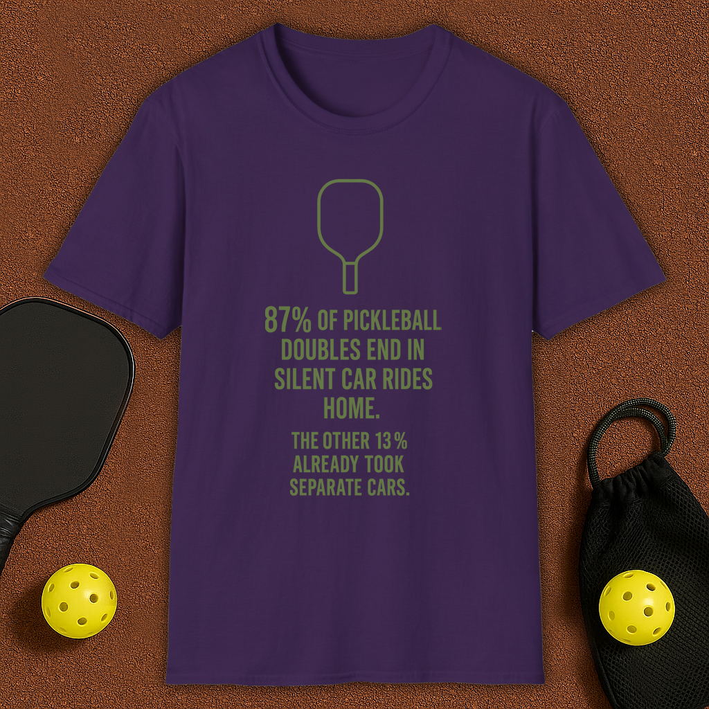 Silent Car Rides Pickleball T-Shirt