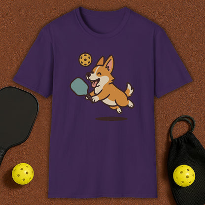 Corgi Dog Loves Pickleball T-Shirt