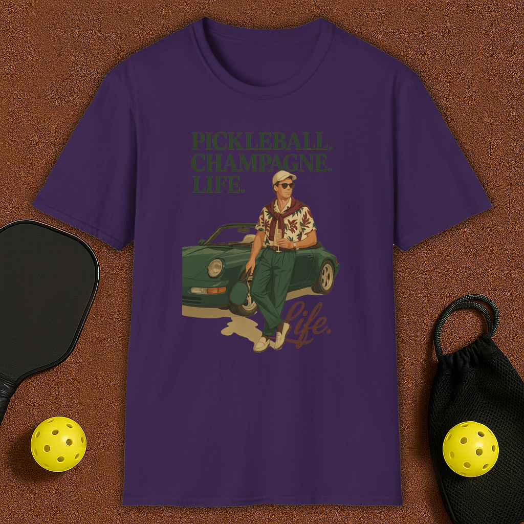 Shampagne, Life, Pickleball T-Shirt
