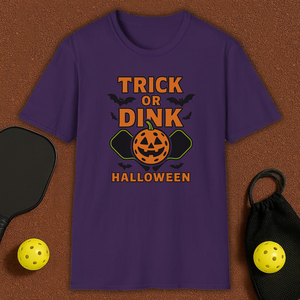 Trick Or Dink Haloween Pickleball T-Shirt