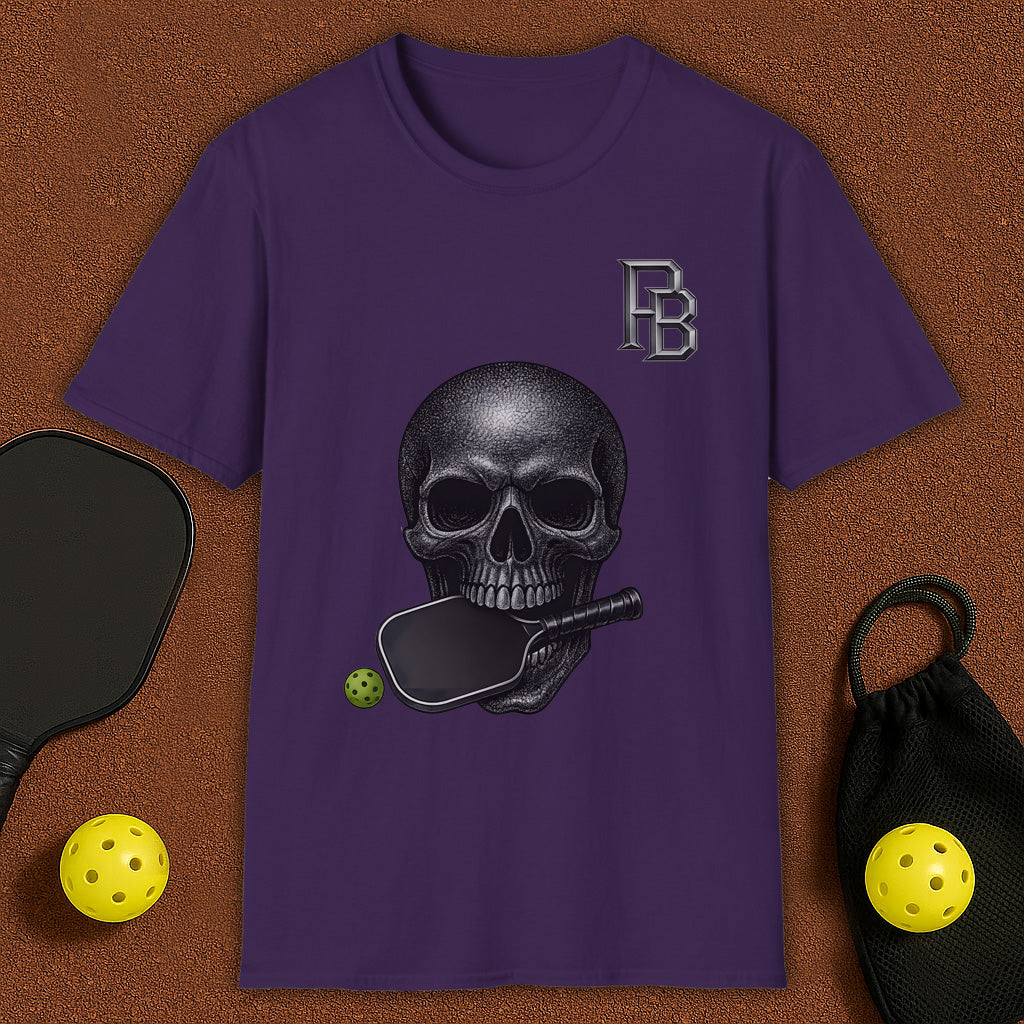 PB Skull Designer Pickleball T-Shirt