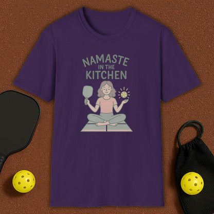 Namaste in the Kitchen Meditation Pickleball T-Shirt