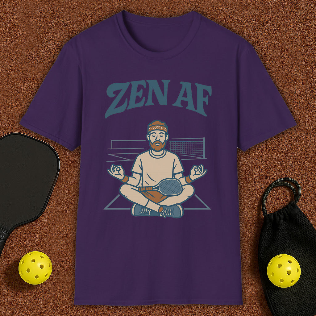 ZEN AF Meditation Yoga Pickleball T-Shirt