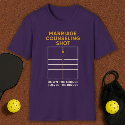 Marriage Counseling Shot Pickleball T-Shirt
