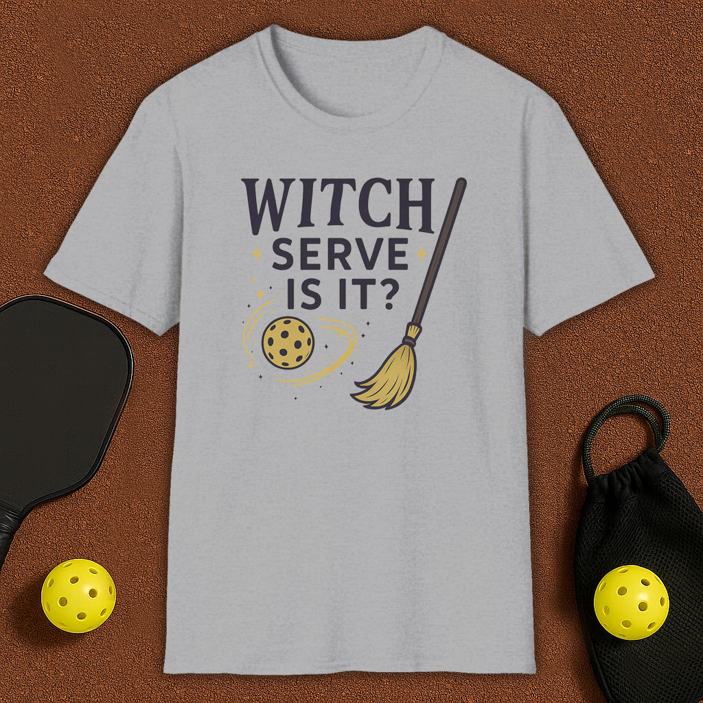 Witch Serve Haloween Pickleball T-Shirt