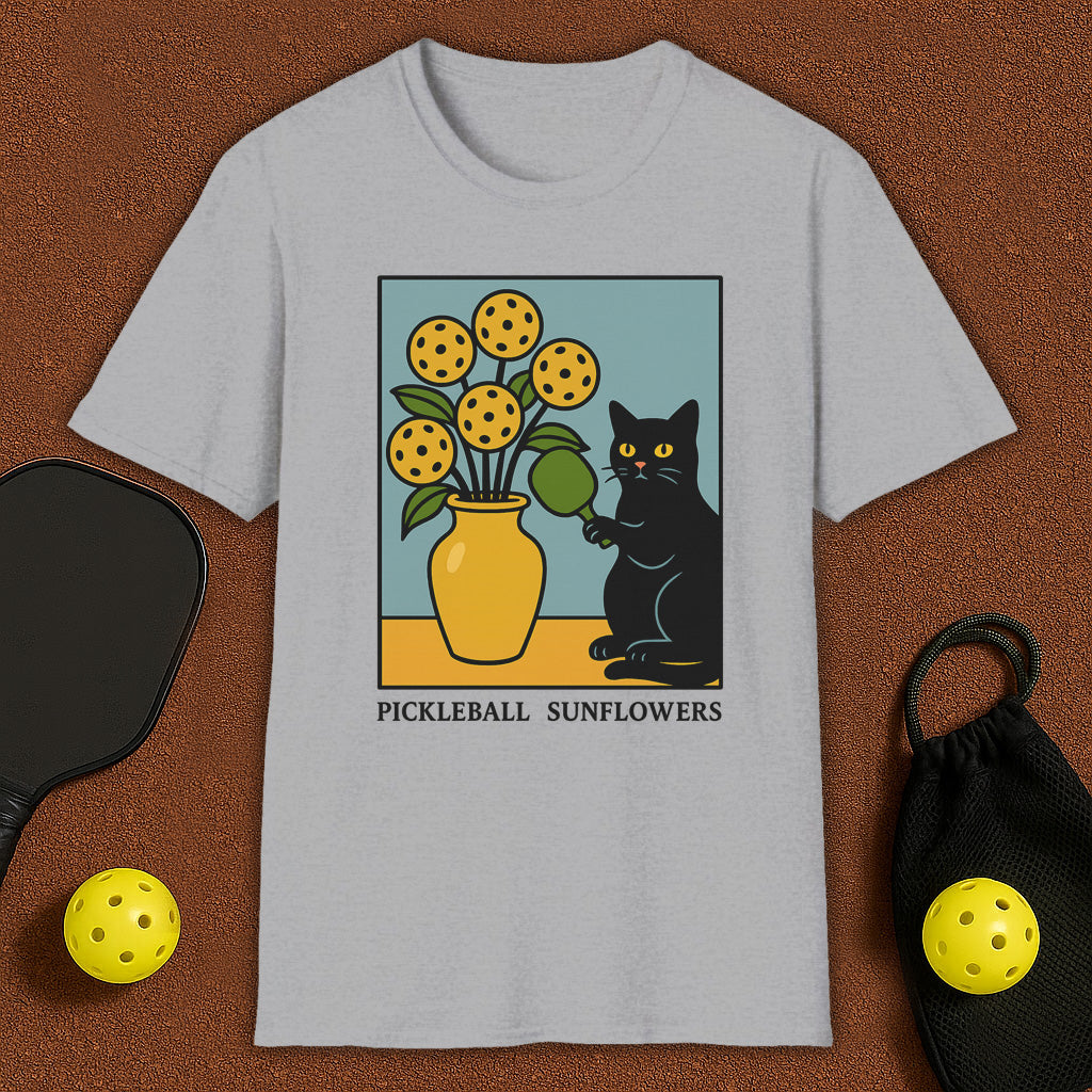 Sunflowers 2 Haloween Pickleball T-Shirt