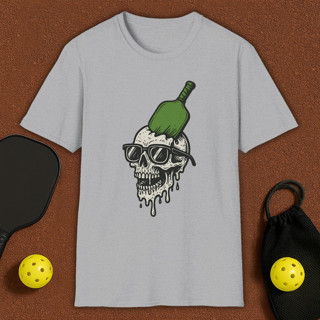 Crushed Skull With Padle Pickleball T-Shirt