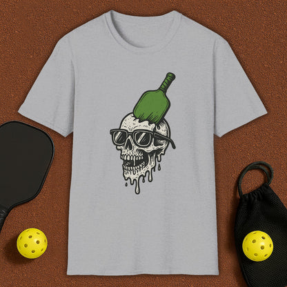 Crushed Skull With Paddle Pickleball T-Shirt