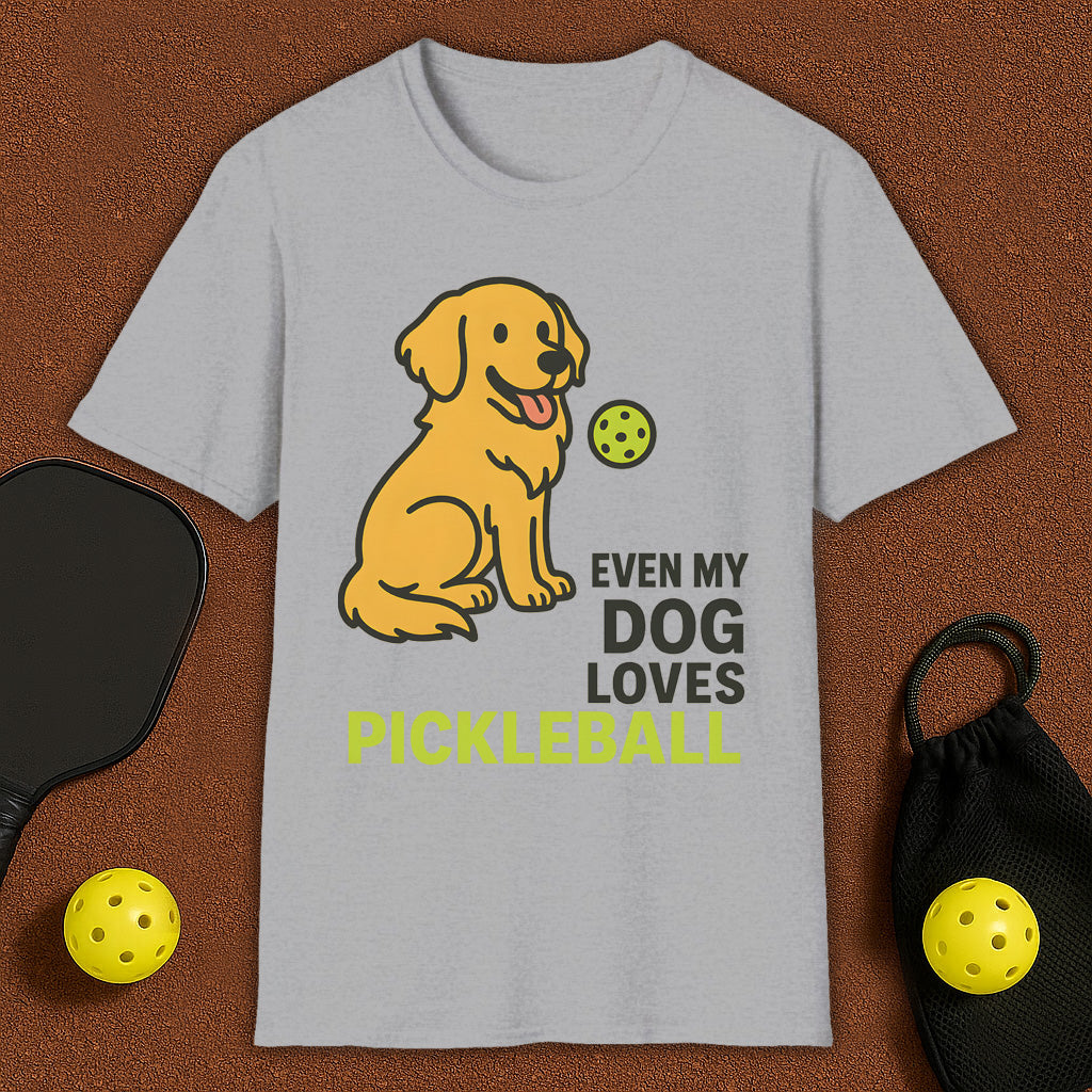 Even My Retriver Loves Pickleball T-Shirt